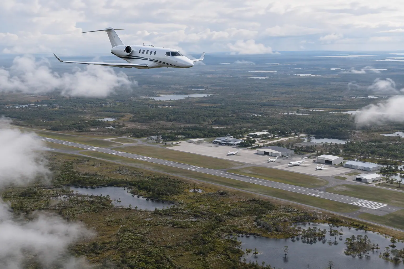 Private jets at Orlando Executive Airport